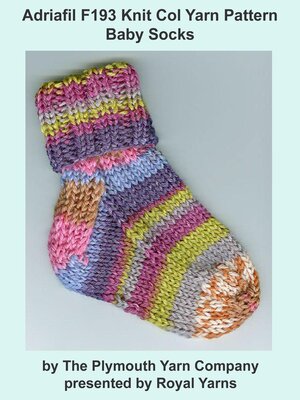 cover image of Adriafil F193 Knit Col Yarn Pattern Baby Socks